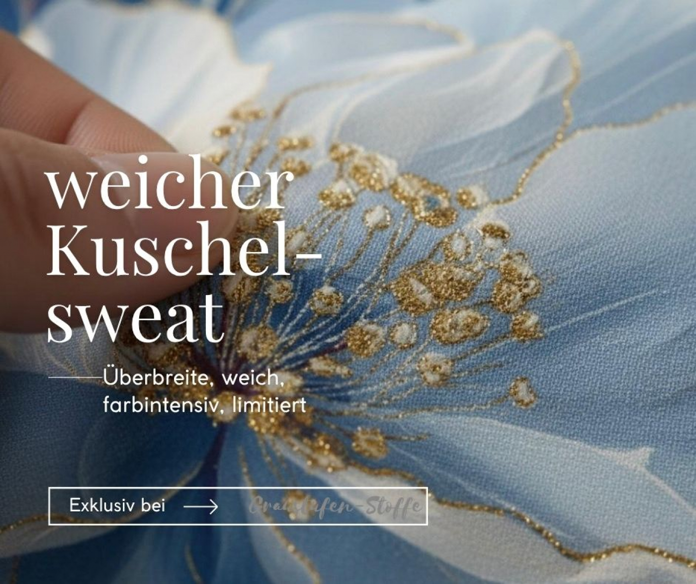 Winterglück-Kollektion: Morgenleuchten I Kuschelsweat mit Überbreite